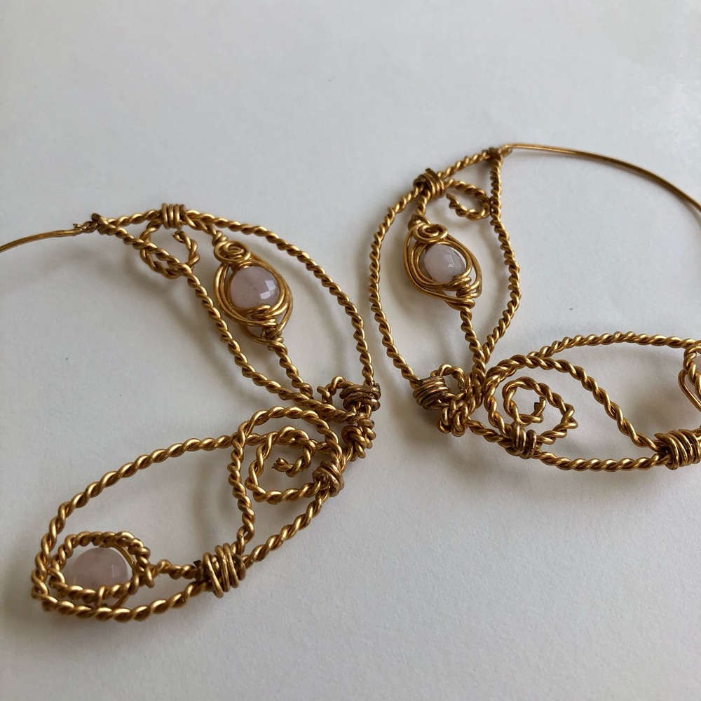 Moon Moth Hoop Earrings View 2